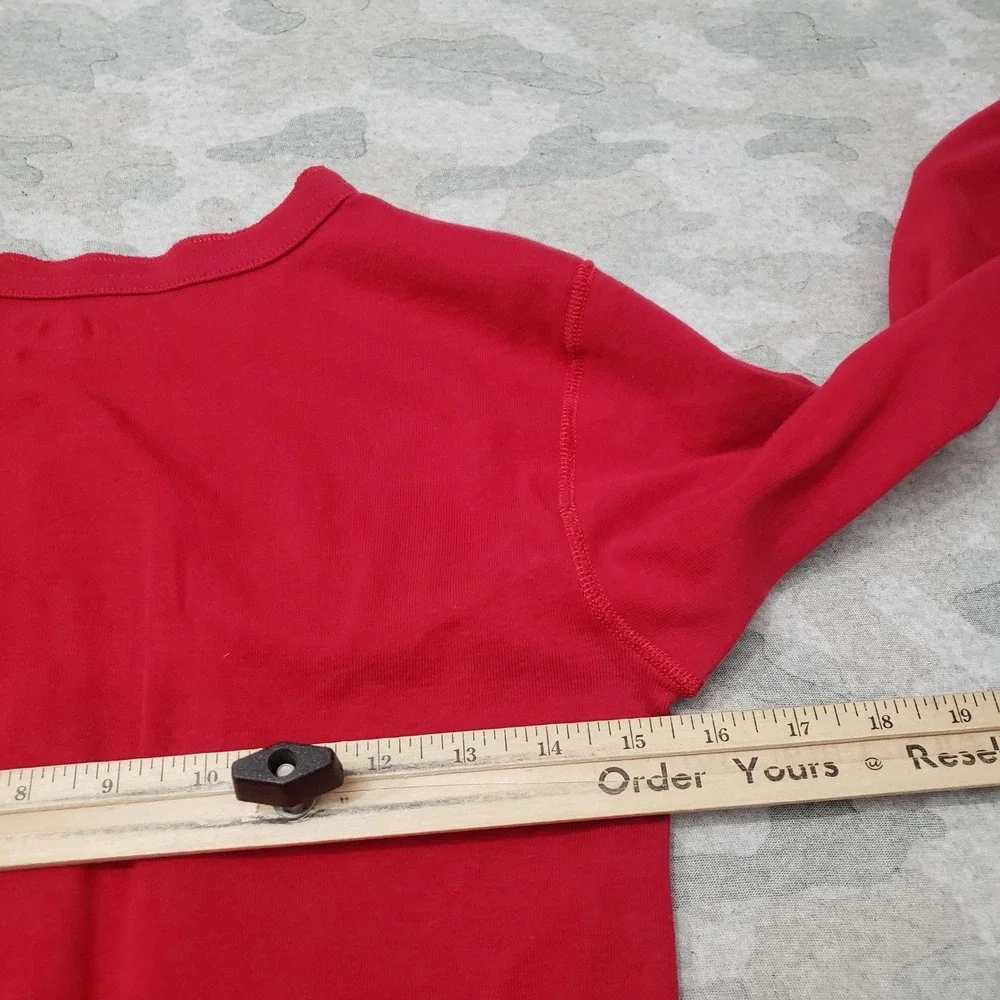 Carhartt Pajamas Union Suit Mens Medium Red Thermal Button Long Johns